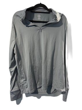 Underarmour  men’s xl Lightweight Gray Quarter-Zip Hooded Pullover